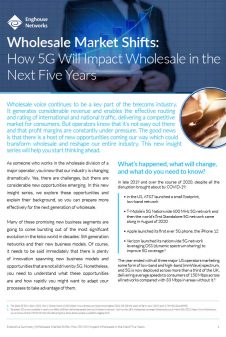 Enghouse – TL WRM 5G Part 1 - Executive Summary Enghouse – TL WRM 5G Part 1 - Executive Summary