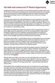 Enghouse - Bulk and Commercial TV Market Opportunity - Whitepaper