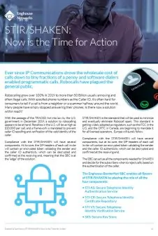 Enghouse - STIR/SHAKEN - Executive Summary