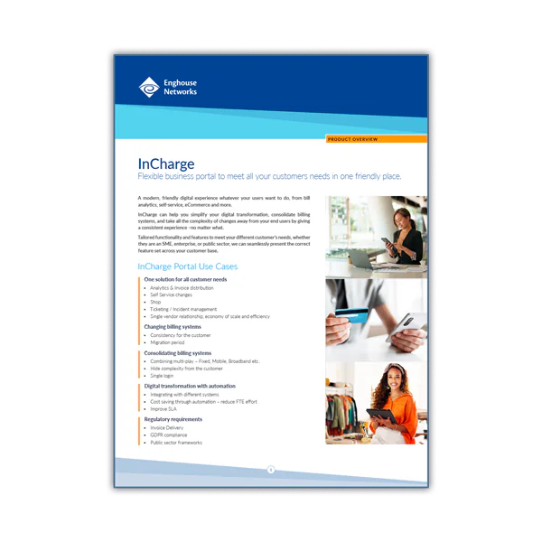 Enghouse BSS InCharge Portal Product Overview